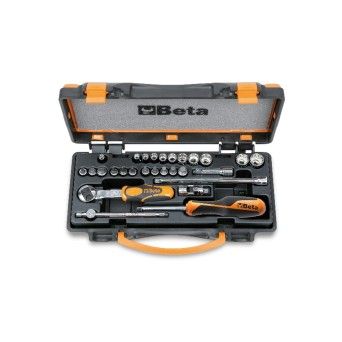 BETA Jogo com 11 chaves de caixa de 12 faces, 11 pontas e 6 acess�rios