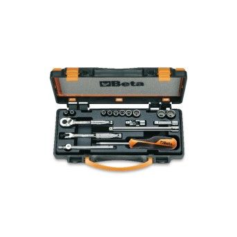 BETA Jogo com 10 chaves de caixa com 12 faces e 7 acess�rios