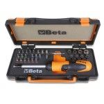 BETA 1 punho porta-pontas com roquete revers�vel, 27 bits, 8 chaves de caixa sextavadas e 2 acess�ri