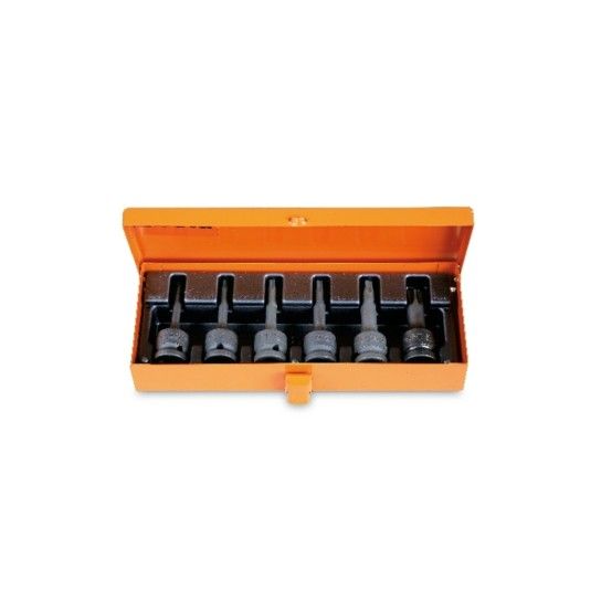 BETA Jogo de 6 chaves de impacto para parafusos Torx� em caixa met�lica