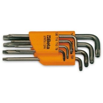 BETA Jogo com 8 chaves macho para parafusos com cabea Tamper Resistant Torx (refa. 97RTX) com supo