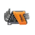 BETA Jogo com 8 chaves macho para parafusos com cabeça Torx(R) (refa. 97TX) com suporte BETA Jogo com 8 chaves macho para parafusos com cabeça Torx(R) (refa. 97TX) com suporte