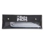 BETA Jogo 6 chaves de bola sextavadas, em ao inoxidvel, fornecido em bolsa