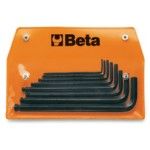 BETA Jogo com 8 chaves macho hexagonal com uma extremidade esfrica (refa. 96BP/AS), em bolsa