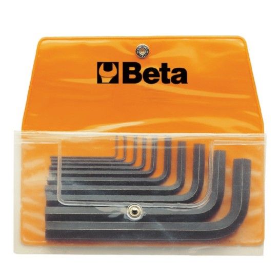 BETA Jogo com 10 chaves macho hexagonal (refa. 96N) em bolsa