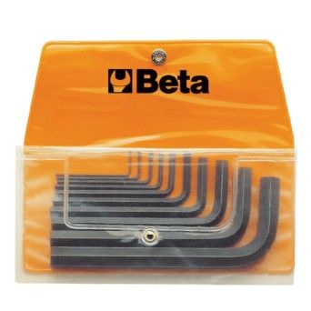 BETA Jogo com 10 chaves macho hexagonal (refa. 96N) em bolsa