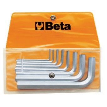 BETA Jogo com 8 chaves macho hexagonal (refa. 96) em bolsa
