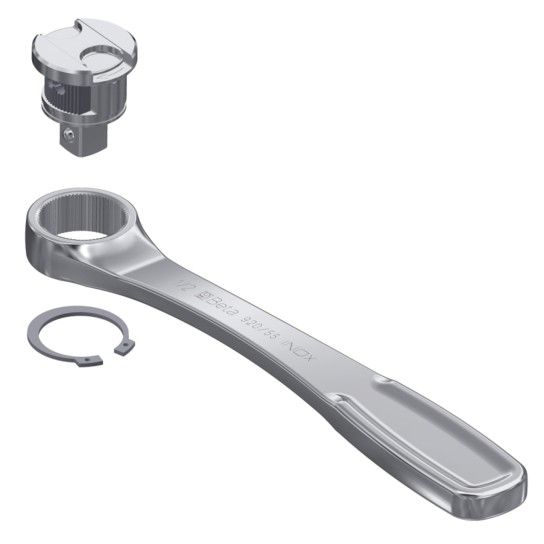 BETA Roquete revers�vel quadra 1/2'', 72 dentes, em a�o inox