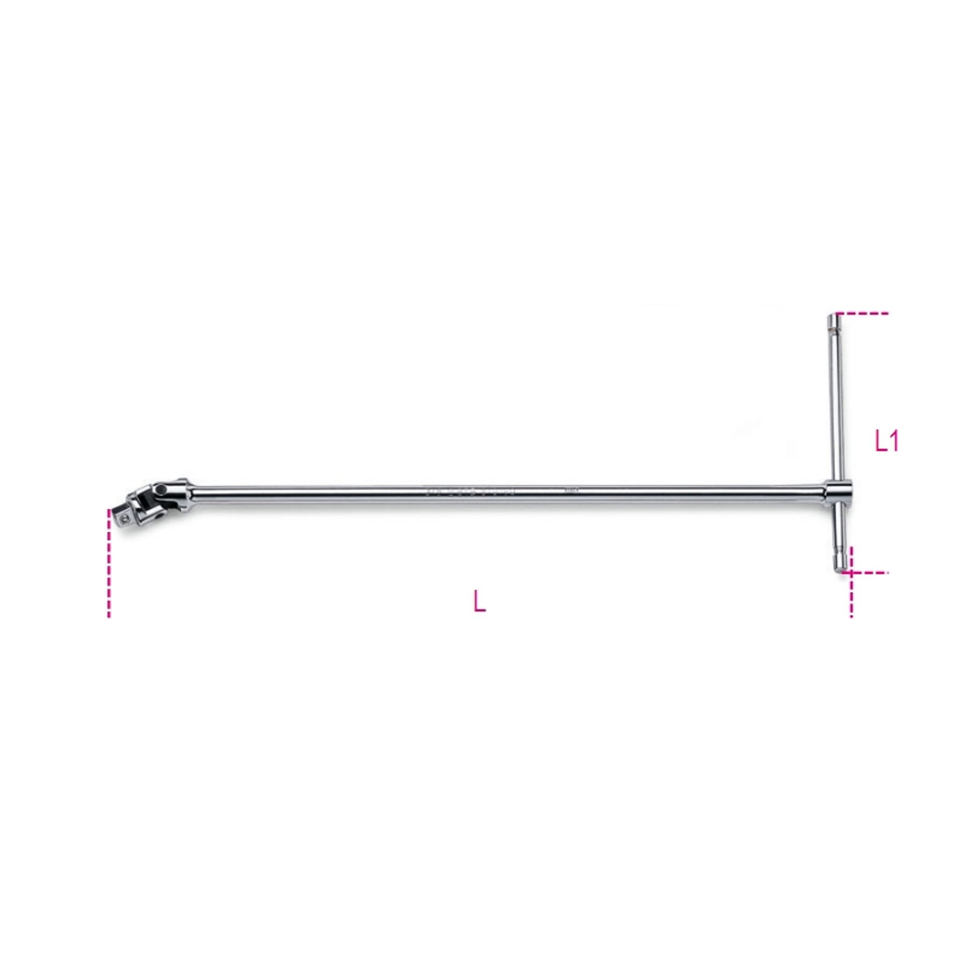 BETA Extensão articulada com punho em T quadra de 3/8 BETA Extensão articulada com punho em T quadra de 3/8