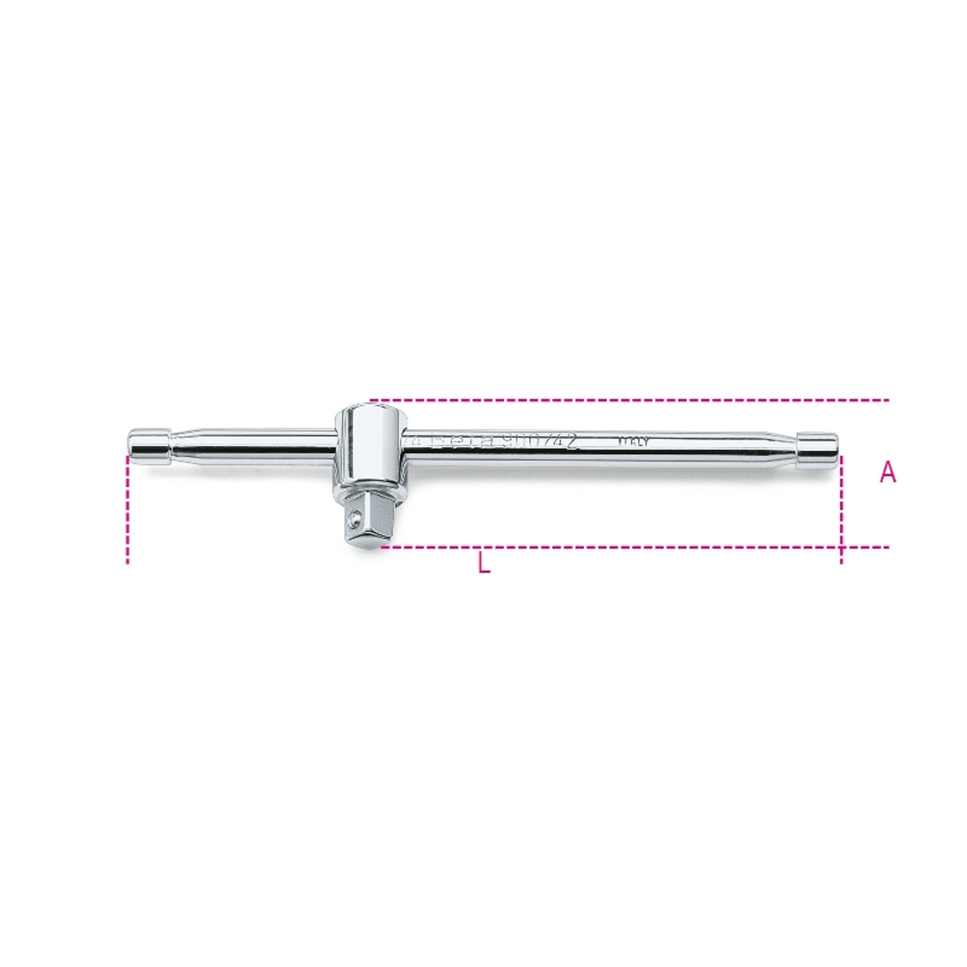BETA Cabo T corrediço, quadra de 1/4” BETA Cabo T corrediço, quadra de 1/4”