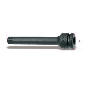 BETA Extenses com quadras macho e fmea de 3/4" fosfatadas