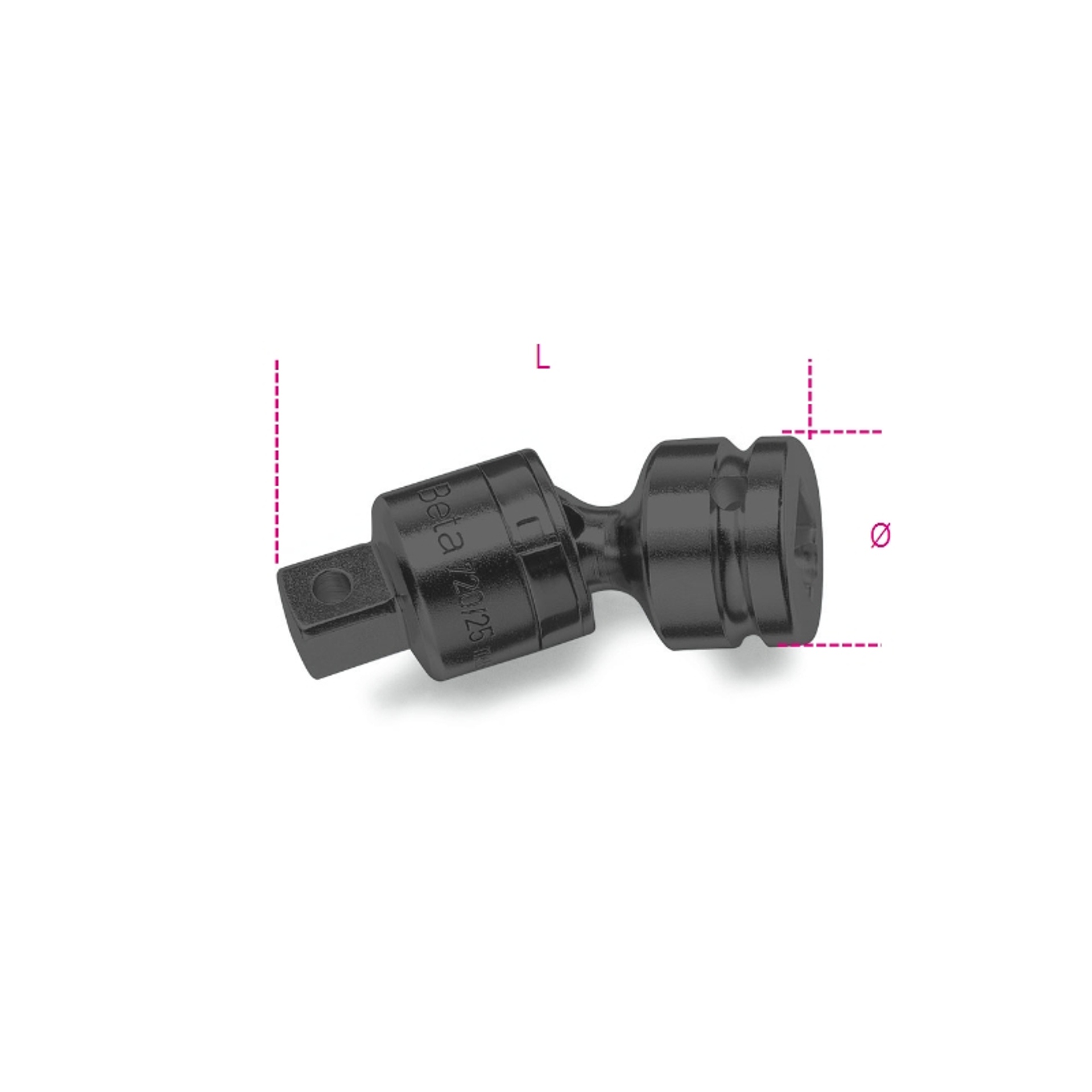 BETA Cardan com quadras macho e fêmea de 3/8” BETA Cardan com quadras macho e fêmea de 3/8”