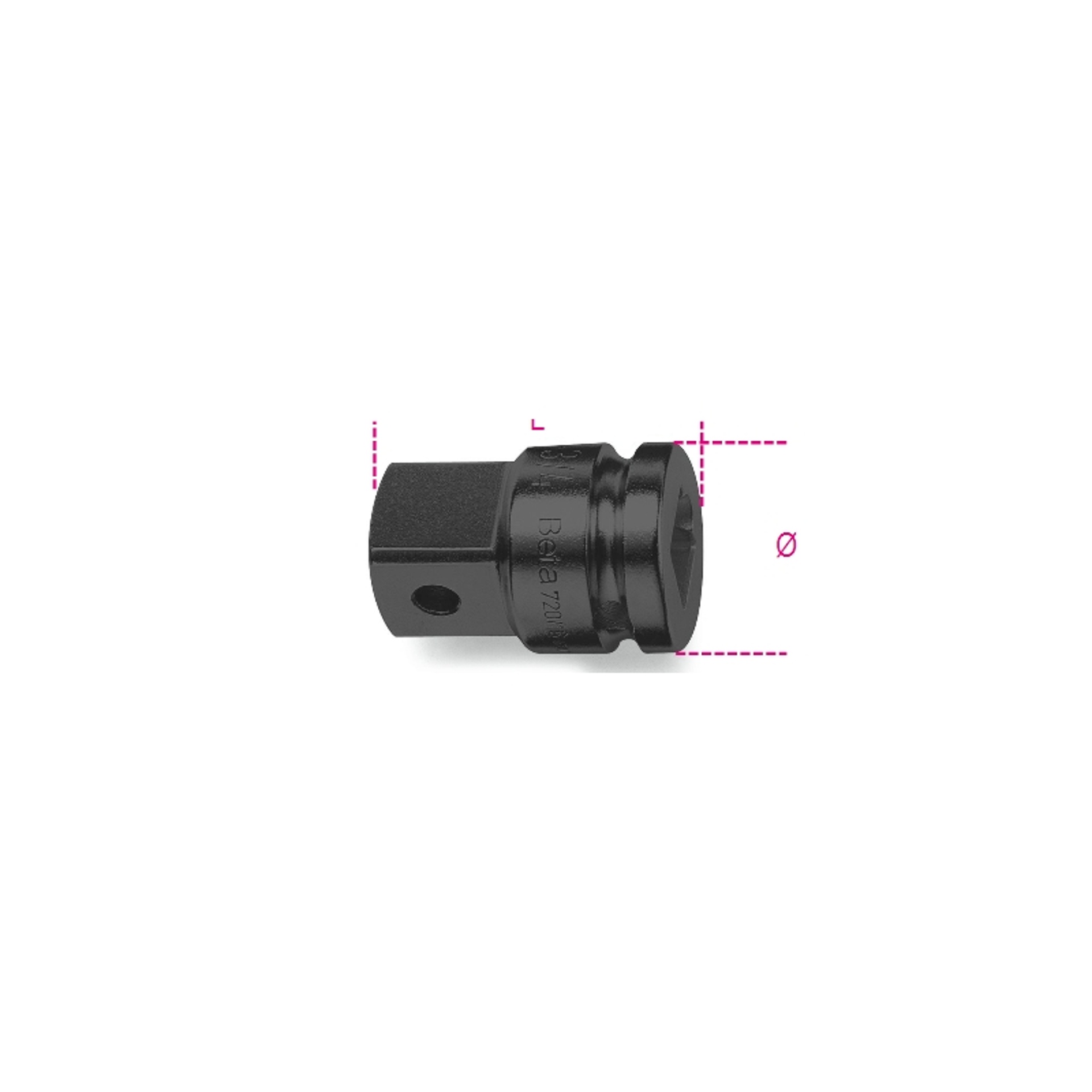 BETA Adaptador quadra fêmea de 3/4” para quadra macho de 1” BETA Adaptador quadra fêmea de 3/4” para quadra macho de 1”