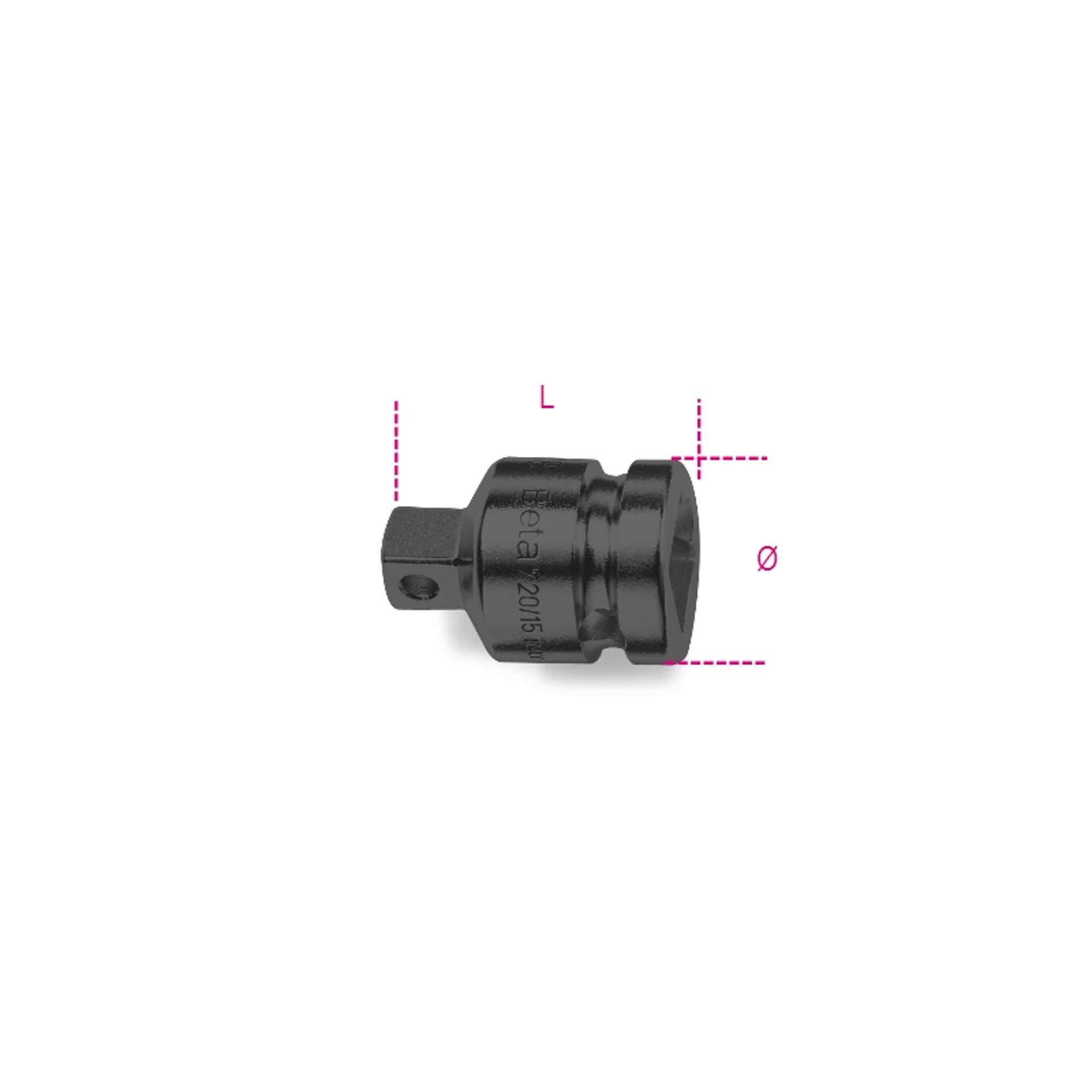 BETA Redução quadra fêmea de 3/4” para quadra macho de 1/2” BETA Redução quadra fêmea de 3/4” para quadra macho de 1/2”