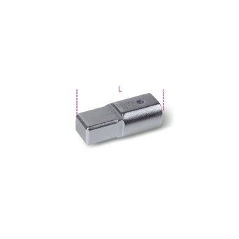 BETA Adaptador com quadra retangular fmea (9x12 mm) e macho (14x18 mm)