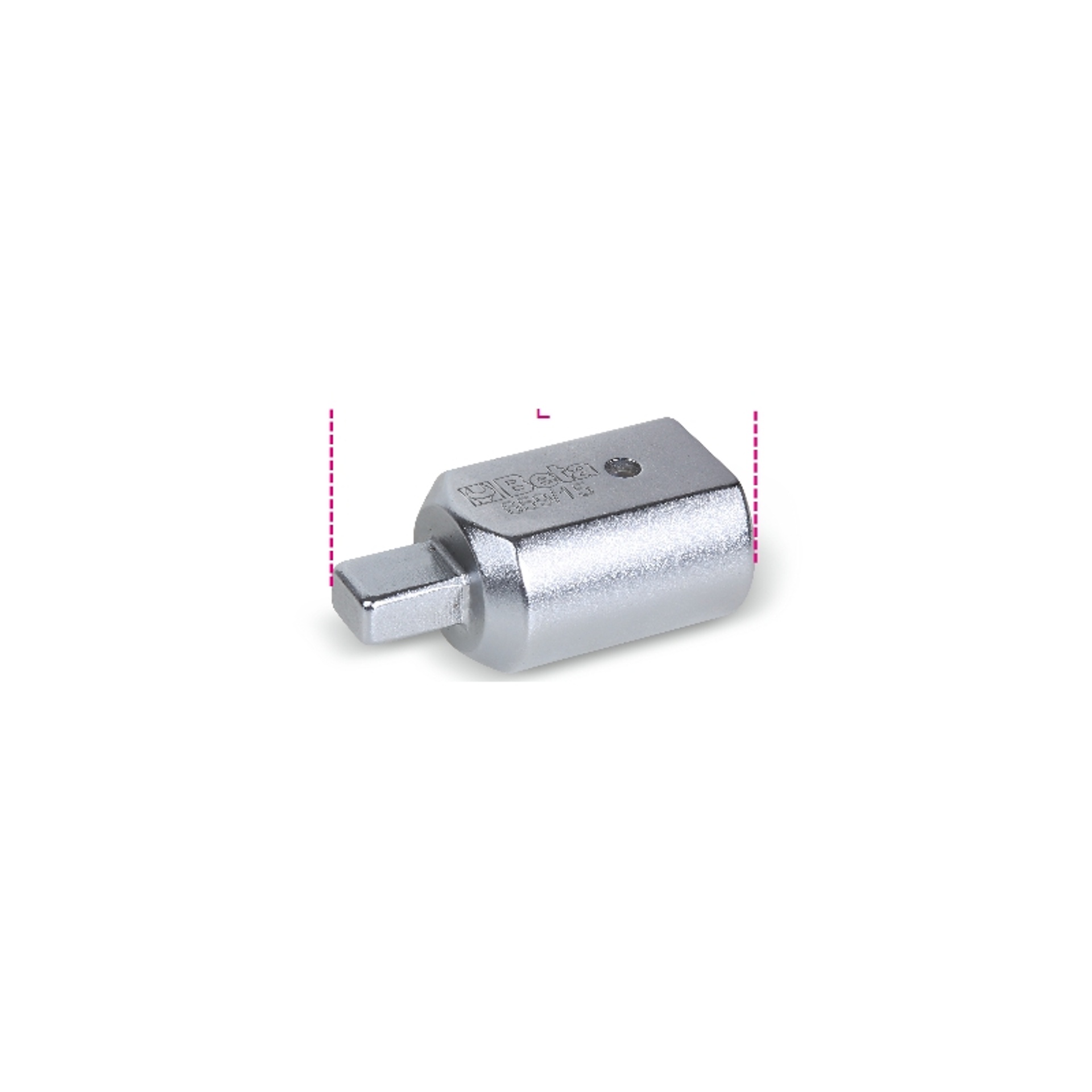 BETA Adaptador com quadra retangular f�mea (14x18 mm) e macho (9x12 mm)