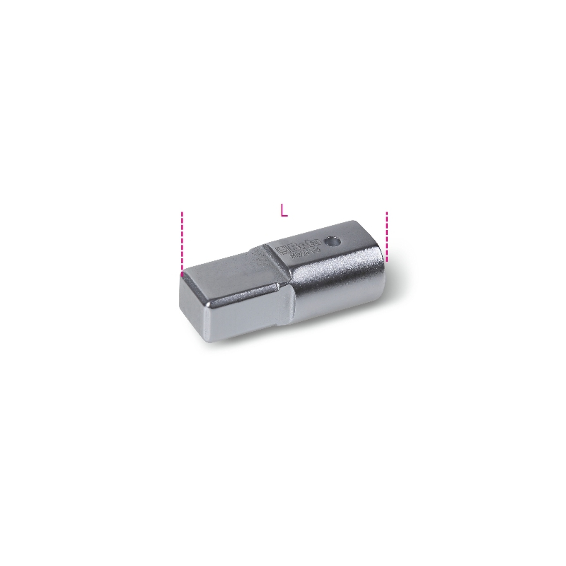 BETA Adaptador com quadra retangular f�mea (9x12 mm) e macho (14x18 mm)
