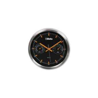 BETA Relgio com termmetro e higrmetro, 26 cm de dimetro