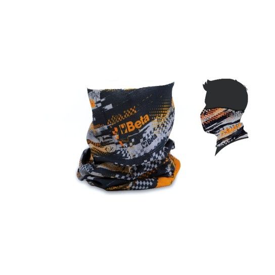 BETA Gola multi usos, 100% microfibra de polister, sem costuras