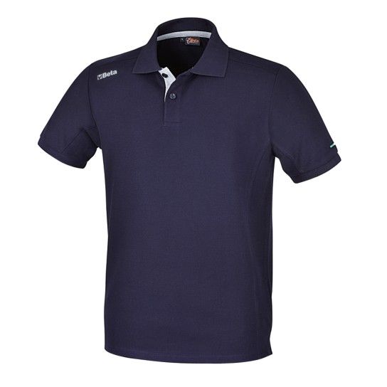 BETA Polo com dois botes, em algodo jersey,200g/m2