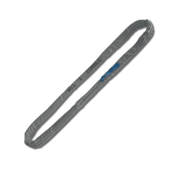 BETA Estropos redondos, cinzento, 4t cinta em poliester de elevada resistncia (PES)