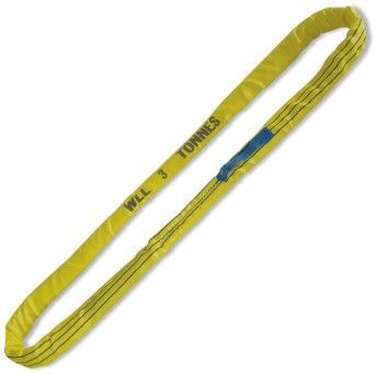 BETA Estropos redondos, amarelo, 3t cinta em poliester de elevada resistncia (PES)
