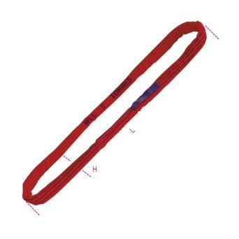 BETA Estropos redondos, vermelho, 5t cinta em poliester de elevada resistncia (PES)