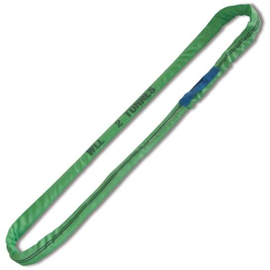 BETA Estropos redondos, verde, 2t cinta em poliester de elevada resistncia (PES)