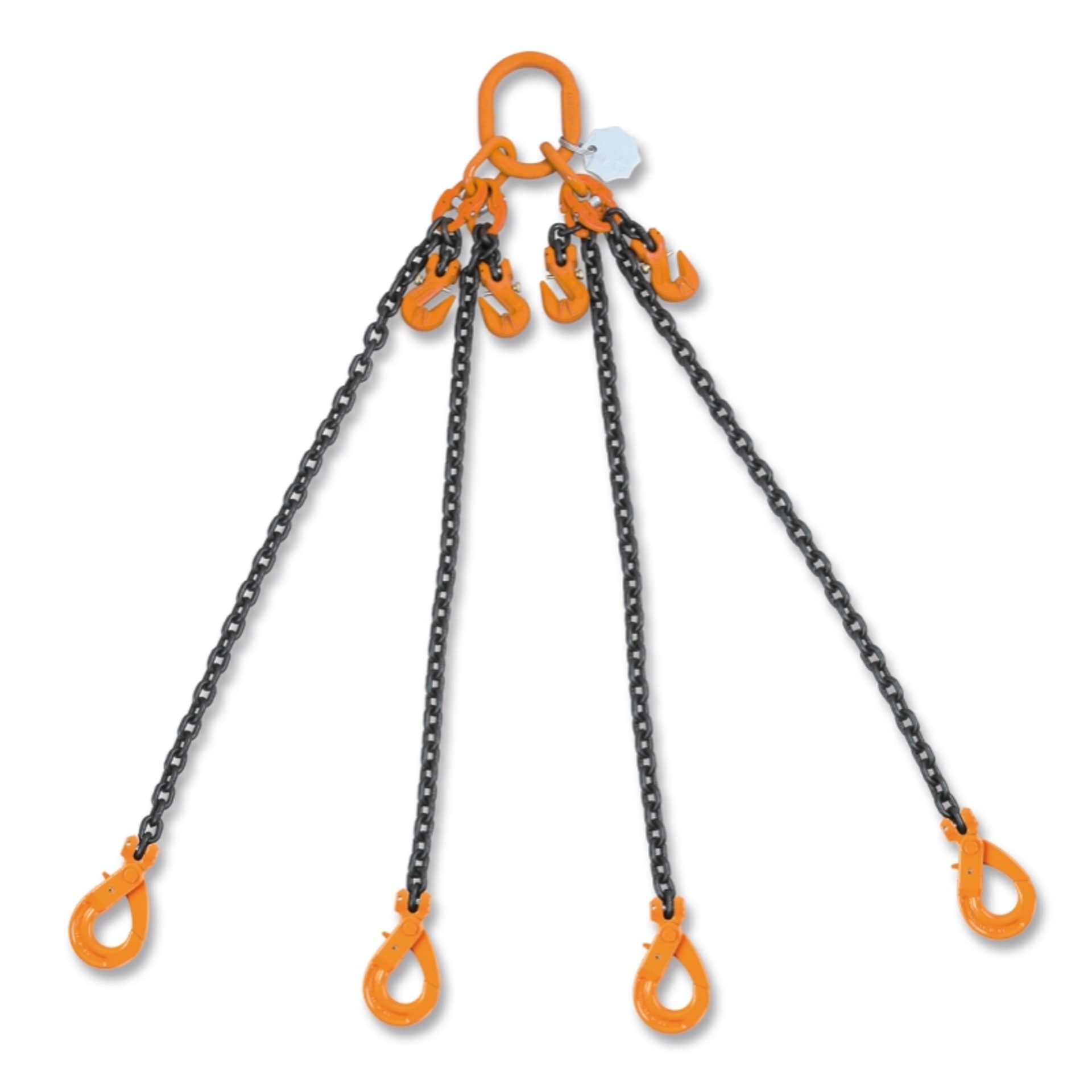 BETA Lingas de corrente, 4 secções, ganchos clevis com autobloqueio, grau 8 BETA Lingas de corrente, 4 secções, ganchos clevis com autobloqueio, grau 8