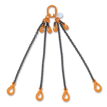 BETA Lingas de corrente, 4 seces, ganchos clevis com autobloqueio, grau 8