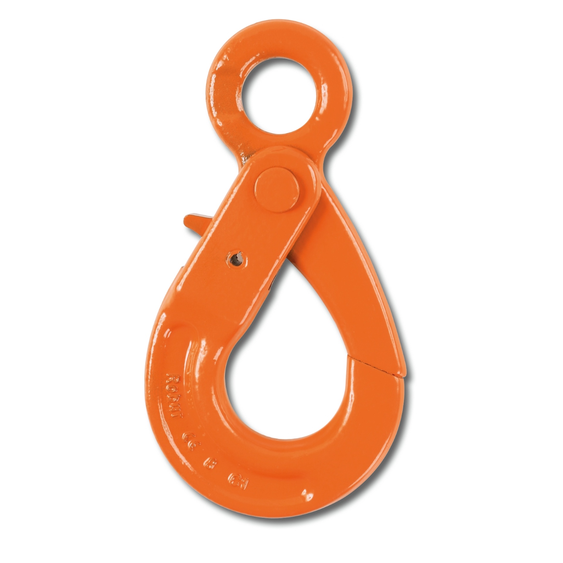 BETA Ganchos de elevação self-locking, com olhal, em liga de aço de alta resistência BETA Ganchos de elevação self-locking, com olhal, em liga de aço de alta resistência