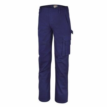 BETA Calas de trabalho multi-proteo sarja T/C, 250 g/m2, azul, para proteo contra calor, chamas