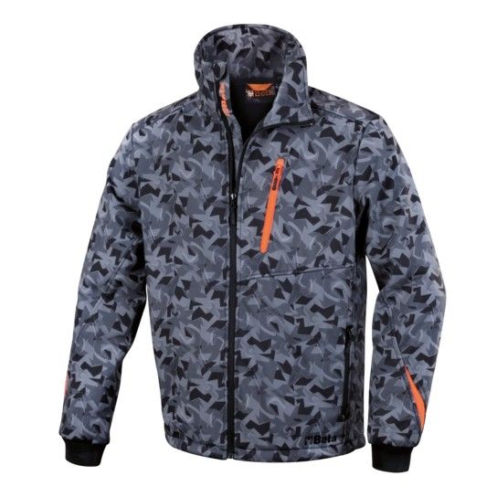 BETA Casaco Softshell -cinza camuflagem