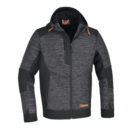 BETA Sweatshirt de lã técnica com inserções de tecido softshell, para manter o calor e o conforto em BETA Sweatshirt de lã técnica com inserções de tecido softshell, para manter o calor e o conforto em