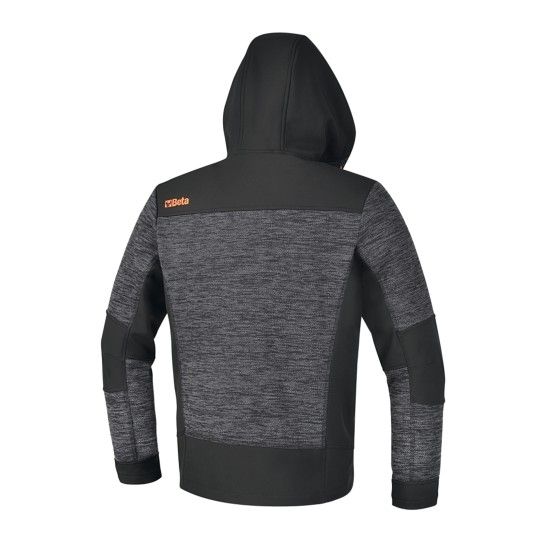 BETA Sweatshirt de lã técnica com inserções de tecido softshell, para manter o calor e o conforto em BETA Sweatshirt de lã técnica com inserções de tecido softshell, para manter o calor e o conforto em