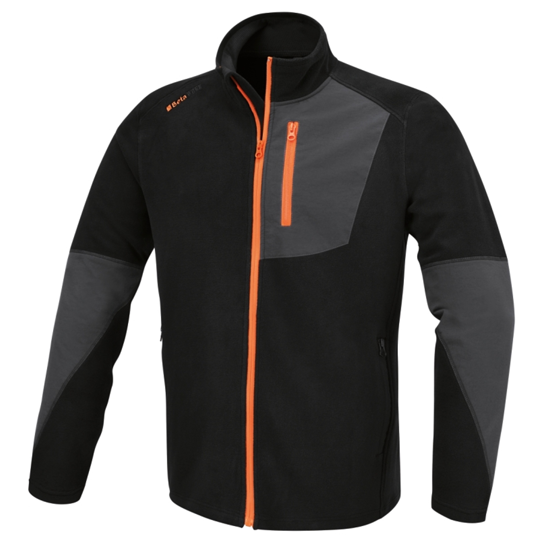 BETA Sweater em polar elástico, fecho comprido de correr BETA Sweater em polar elástico, fecho comprido de correr