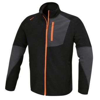 BETA Sweater em polar elstico, fecho comprido de correr