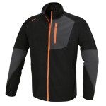 BETA Sweater em polar elstico, fecho comprido de correr