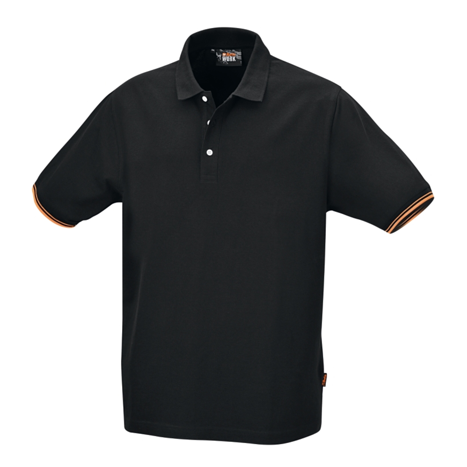 BETA Polo de três botões, 100% algodão, 200 g/m2, preto BETA Polo de três botões, 100% algodão, 200 g/m2, preto