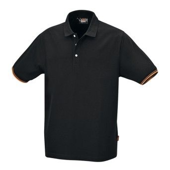 BETA Polo de trs botes, 100% algodo, 200 g/m2, preto