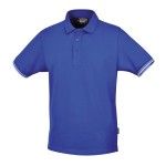 BETA Camisola tipo polo com trs botes, 100%algodo,200g/m2, azul