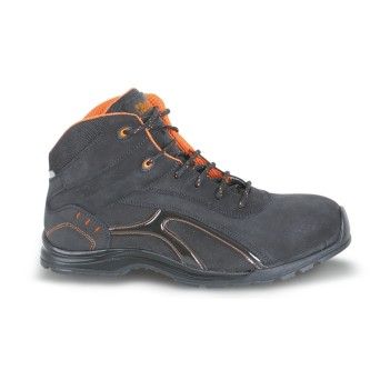 BETA Botins em pele Nubuck, impermeveis com sola em borracha e rebordo em PU macio