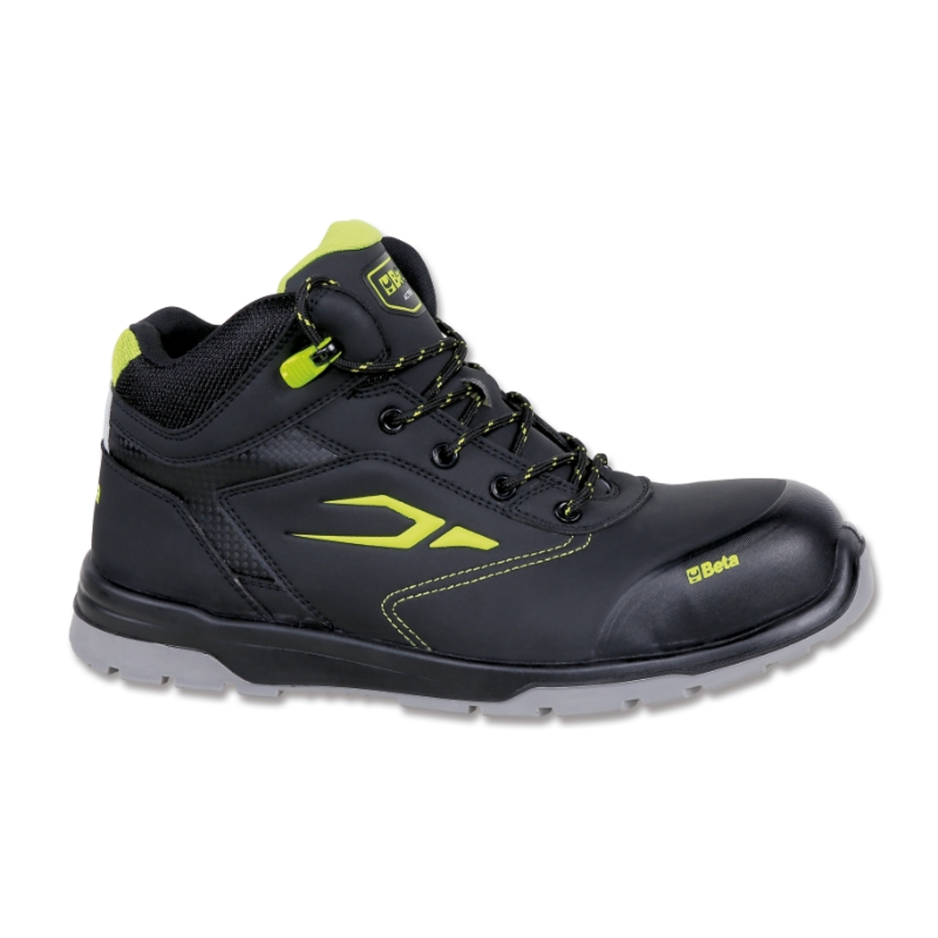 BETA Sapato em pele nubuck, impermeável, com sistema de abertura rápida e biqueira com reforço anti- BETA Sapato em pele nubuck, impermeável, com sistema de abertura rápida e biqueira com reforço anti-