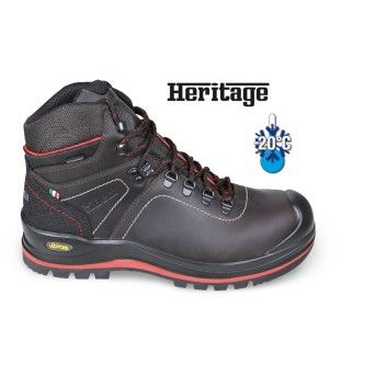 BETA Bota em pele natural, impermevel, com sola de borracha VIBRAM, Anti.abraso inserido na zona 