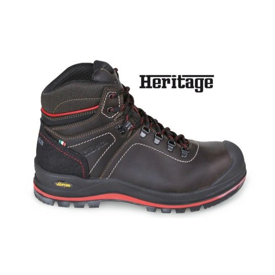 BETA Bota em pele natural, impermevel, com sola de borracha VIBRAM, Anti-abraso inserido na zona 