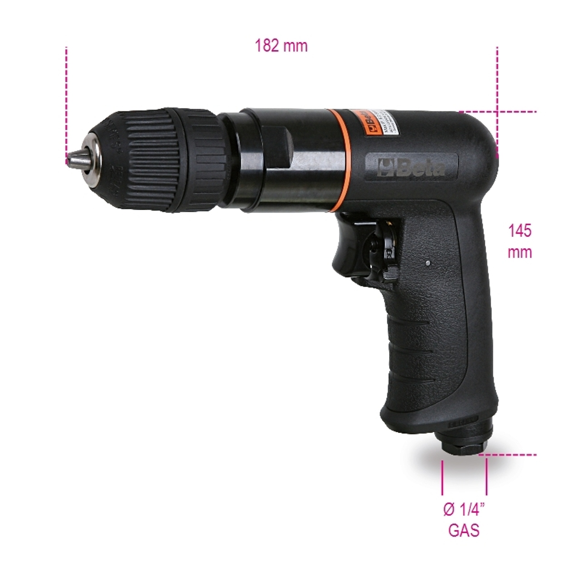 BETA Berbequim pneum�tico revers�vel, em material comp�sito