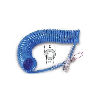 BETA Tubo espiral em poliuretano, 98 Shore, extensvel