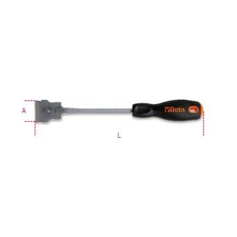 BETA Raspador multifuncional, com punho bi-material
