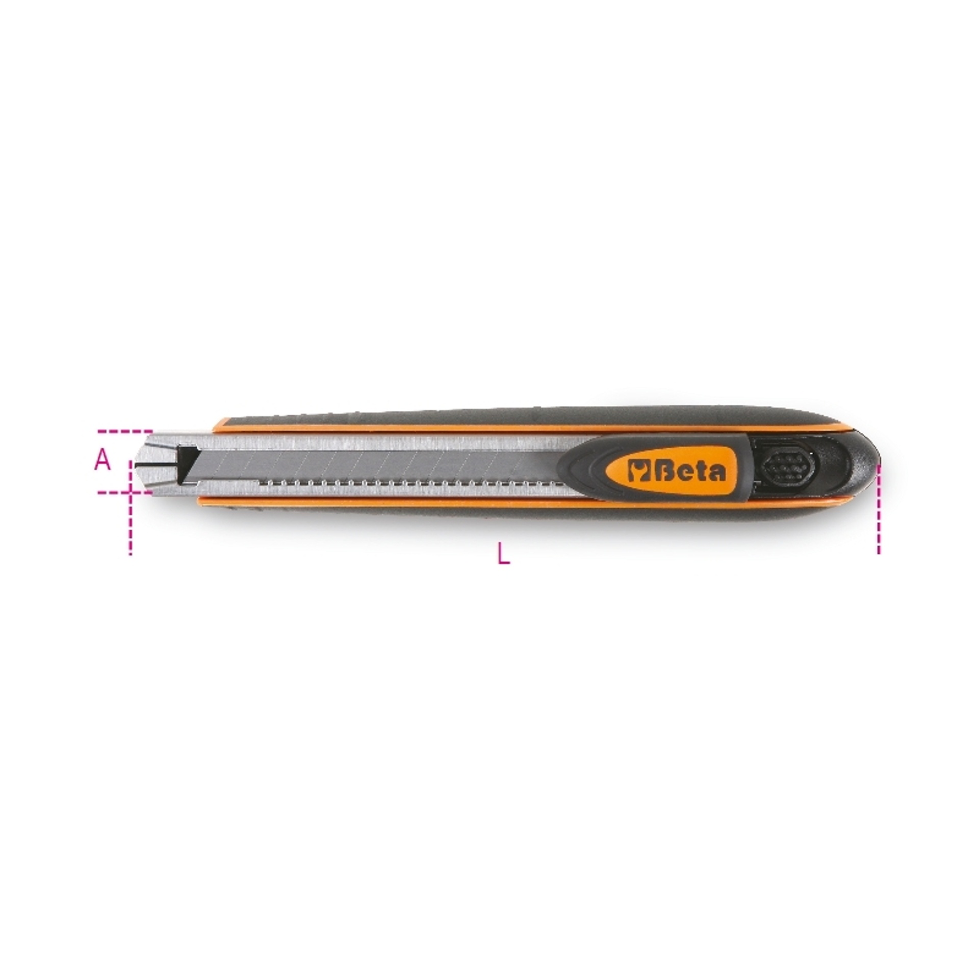 BETA X-acto, 9 mm, com bloqueio automático da lâmina, 6 lâminas de substituição BETA X-acto, 9 mm, com bloqueio automático da lâmina, 6 lâminas de substituição