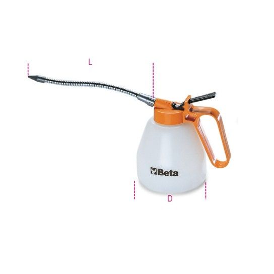 BETA Almotolia em plstico, bico flexvel